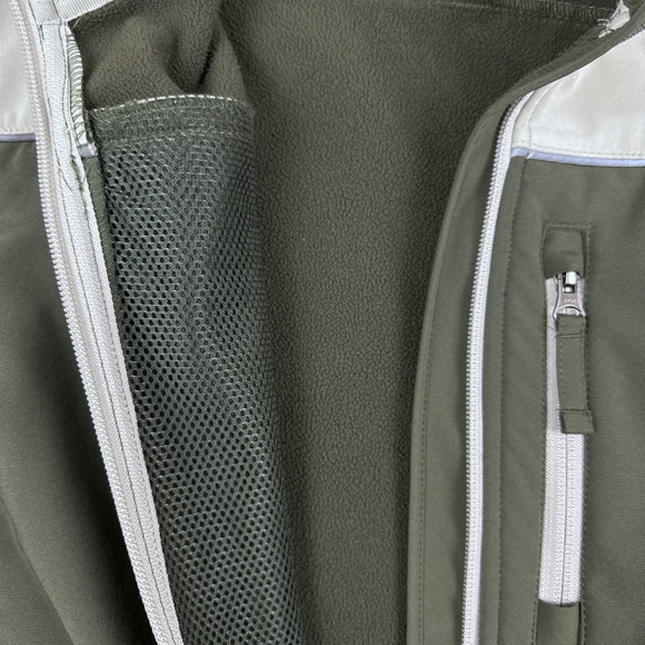 Gander Mountain Jacket Adult LARGE Green 2 Tone Zip Pockets Outdoor Hiking - Picture 5 of 9